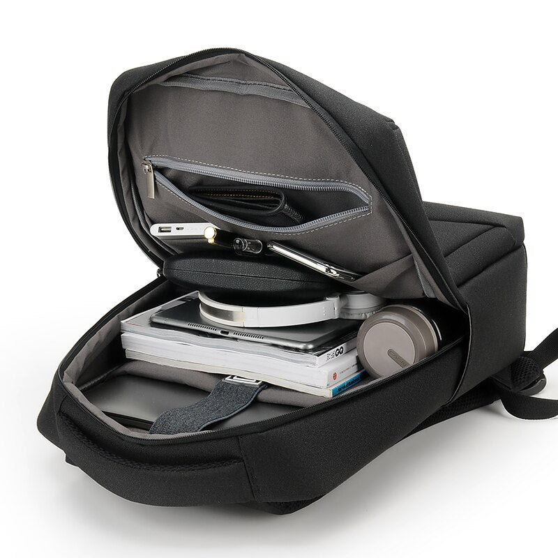 Backpacks For Men USB Charging Waterproof Oxford Cloth Bag For Laptop