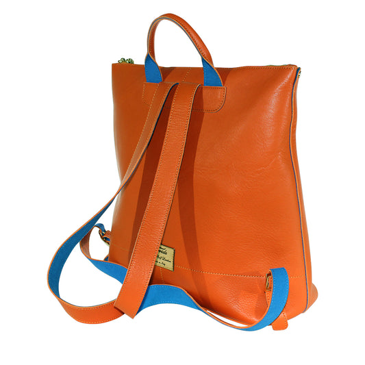 Venetian Leather Backpack – Handcrafted Elegance from the Murano Collection