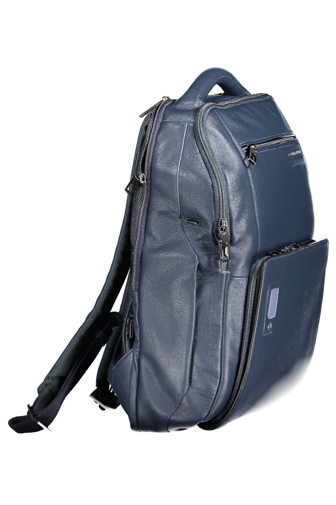 Piquadro Blue Leather Backpack