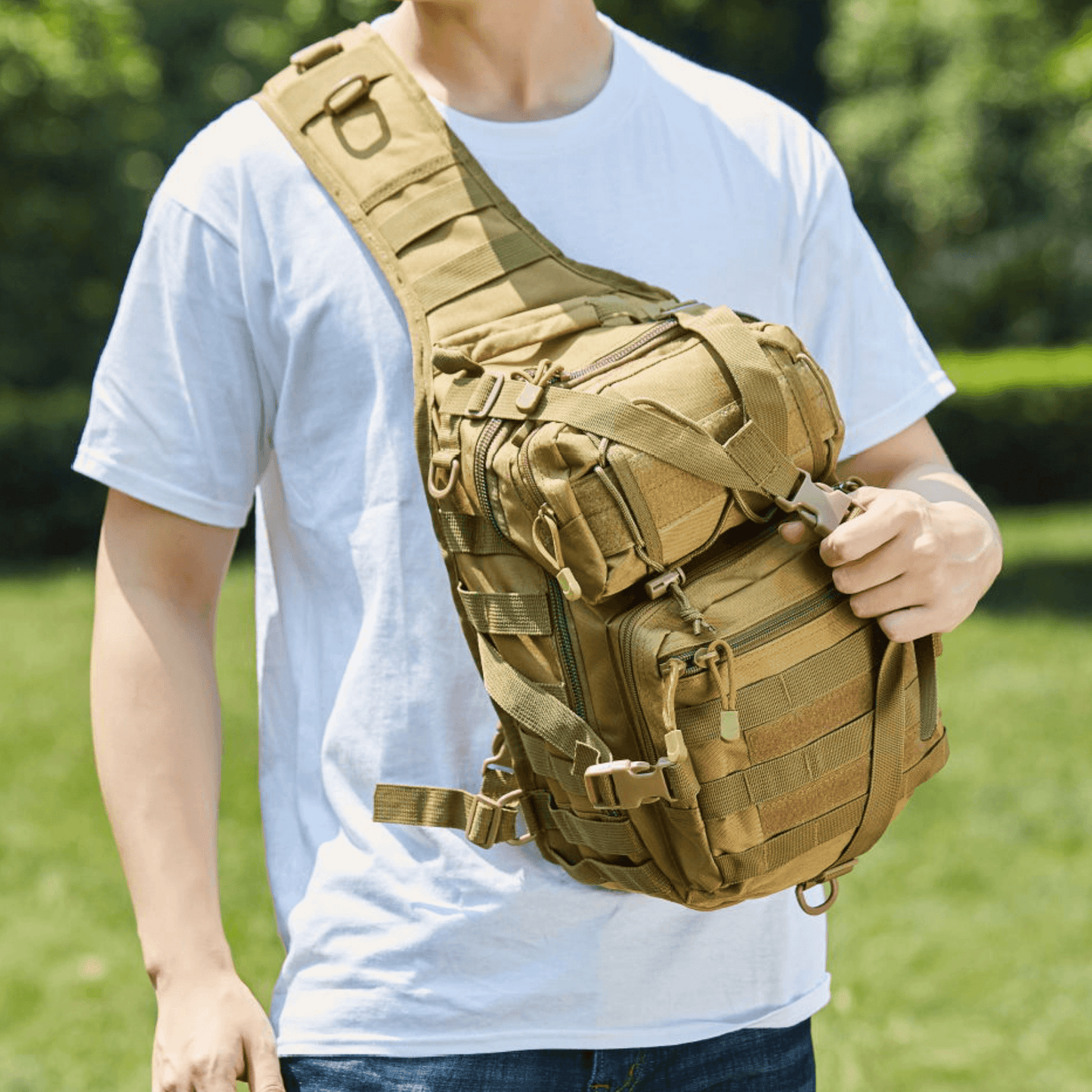 Tactical 15L Military Sling Backpack – Versatile, Durable, and Ready for Any Adventure