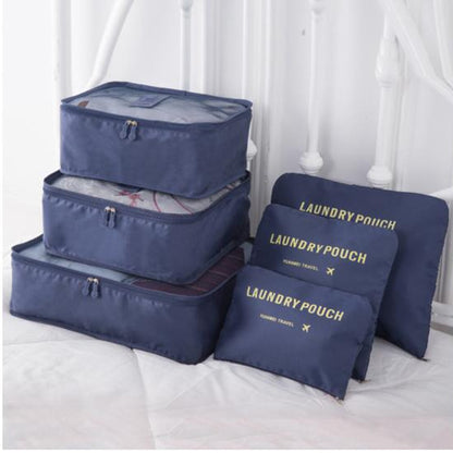 6-Piece Packing Cubes Set - Complete Travel Organization System