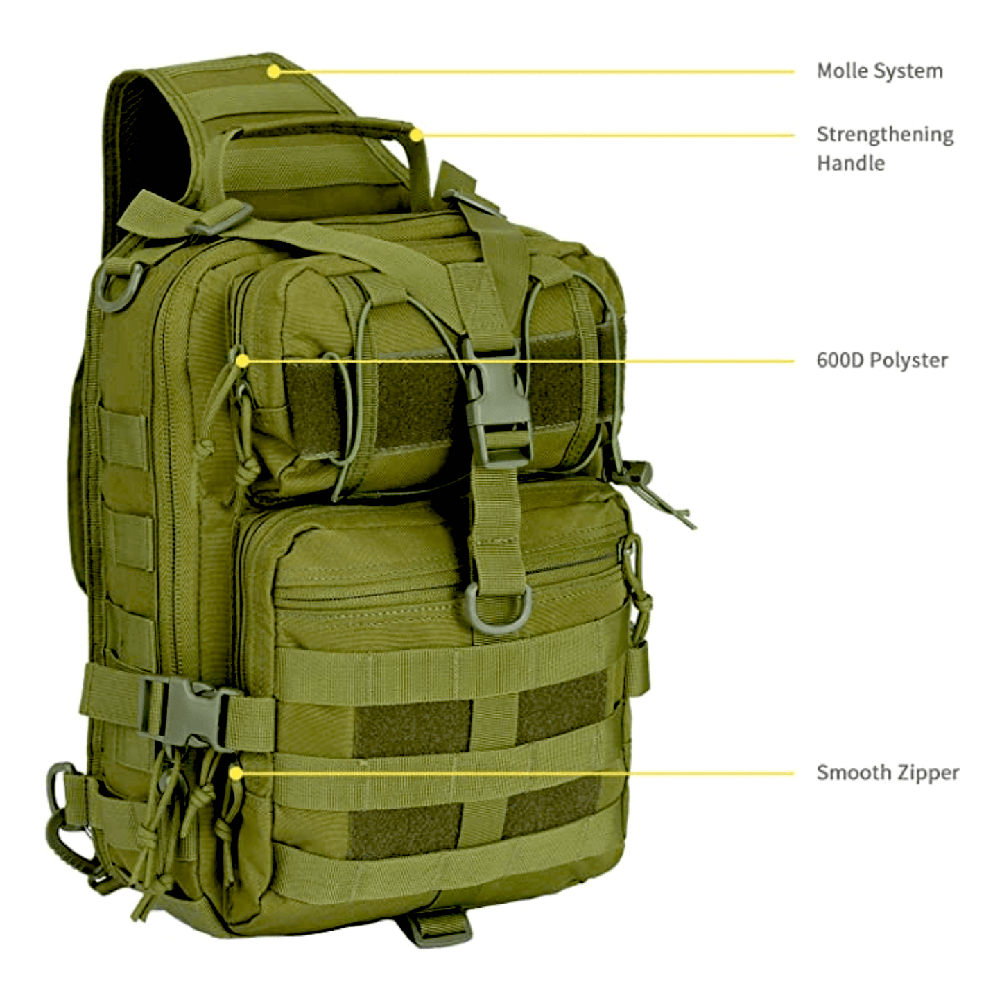 Tactical 15L Military Sling Backpack – Versatile, Durable, and Ready for Any Adventure