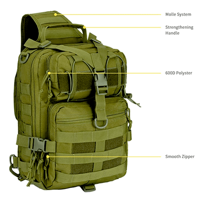 Tactical 15L Military Sling Backpack – Versatile, Durable, and Ready for Any Adventure