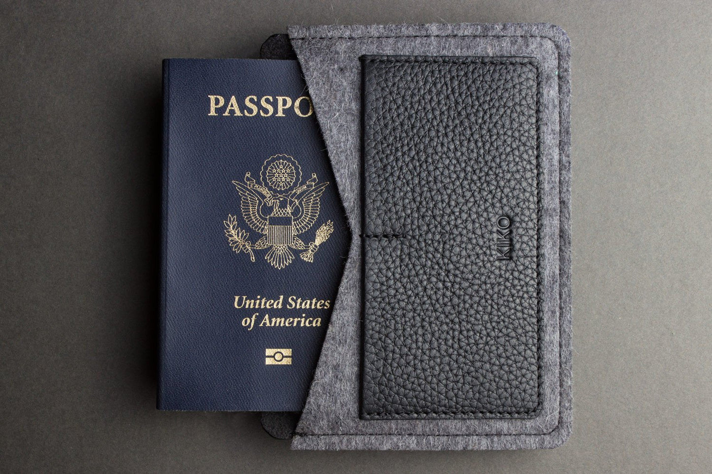 slim passport cover with card slots