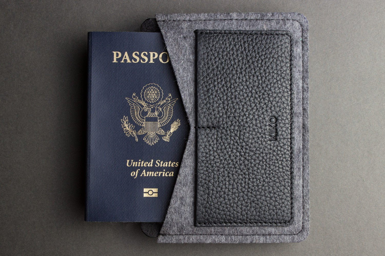 slim passport cover with card slots