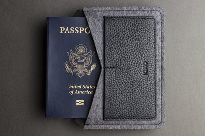 slim passport cover with card slots