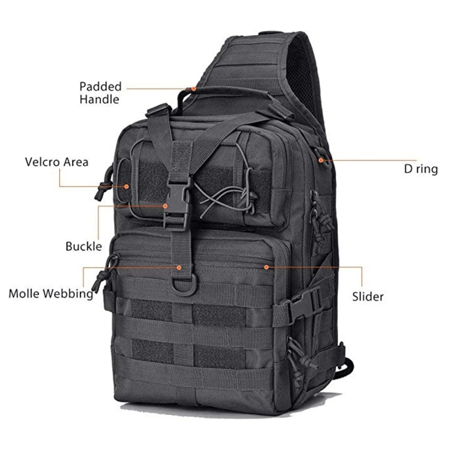 Tactical 15L Military Sling Backpack – Versatile, Durable, and Ready for Any Adventure