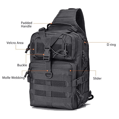 Tactical 15L Military Sling Backpack – Versatile, Durable, and Ready for Any Adventure