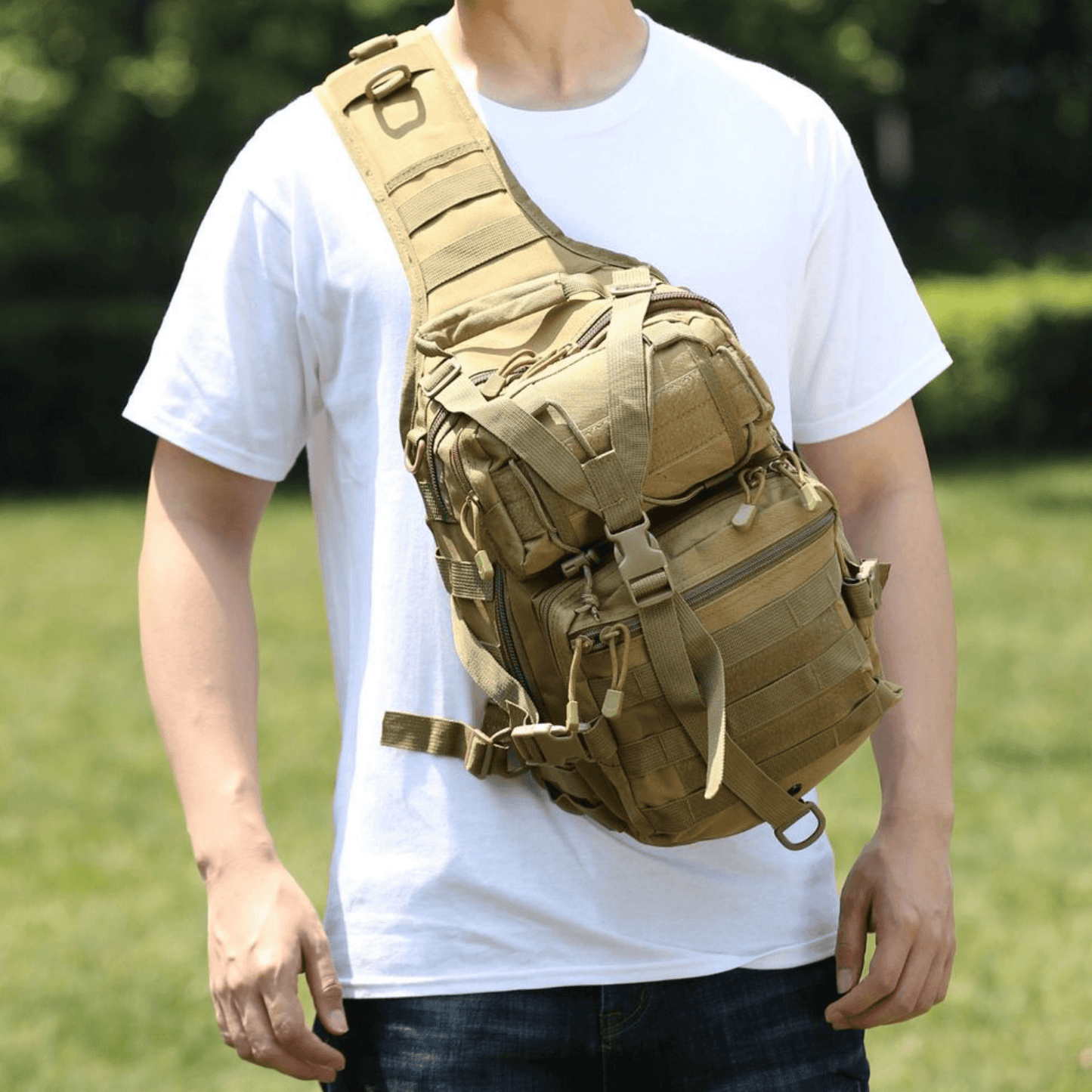 Tactical 15L Military Sling Backpack – Versatile, Durable, and Ready for Any Adventure