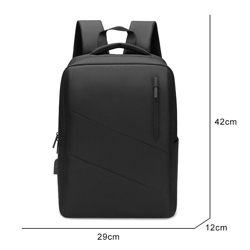 Oxford Business Backpack with USB Charging Port – Unisex, Sleek, and Functional