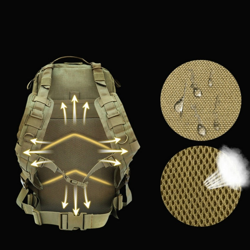 1000D Nylon Hiking Backpack Outdoor Military Rucksack