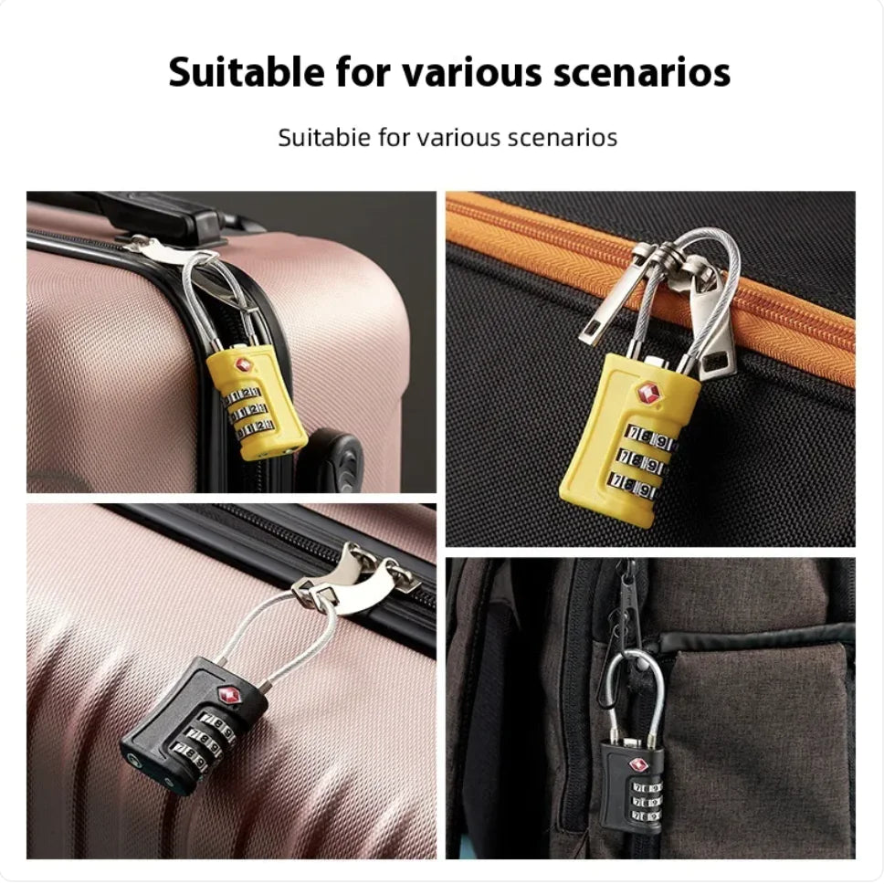 TSA-Approved Combination Luggage Lock - Keyless Security Lock