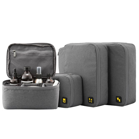 4-Piece Travel Packing Cubes Set – Lightweight Luggage Organizers with Cosmetic Bag