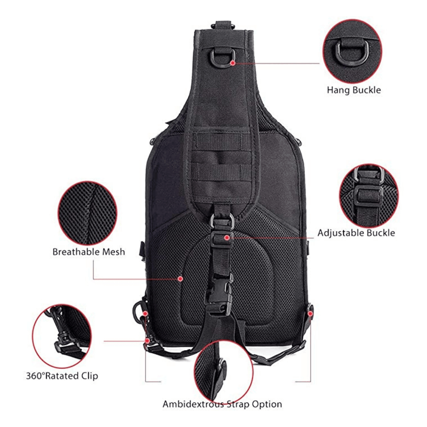 Tactical 15L Military Sling Backpack – Versatile, Durable, and Ready for Any Adventure