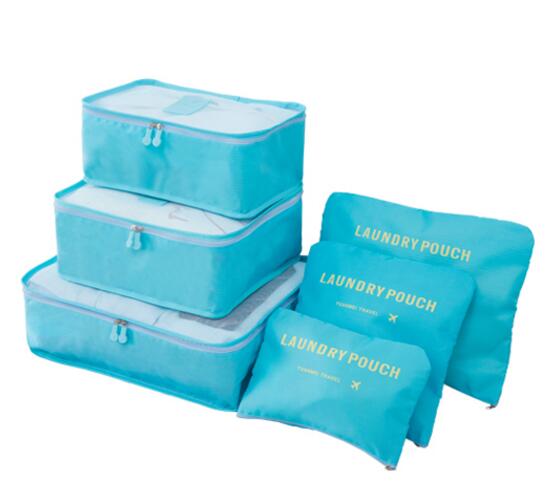 6-Piece Packing Cubes Set - Complete Travel Organization System