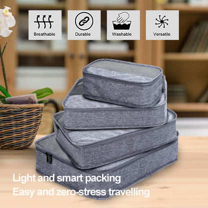 5-Piece Travel Packing Cubes Set with Mesh Tops