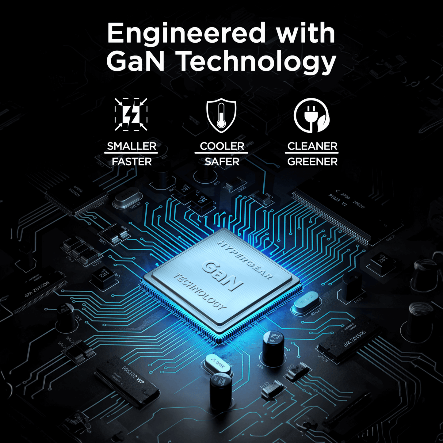 HyperGear 45W USB-C PD PPS Tri-Port GaN Fast Wall Charger