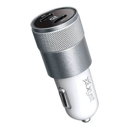 XYST 40W Dual USB-C Car Charger – Fast Charge PD Car Adapter for Phones & Tablets