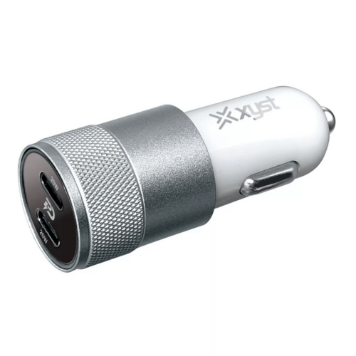 XYST 40W Dual USB-C Car Charger – Fast Charge PD Car Adapter for Phones & Tablets
