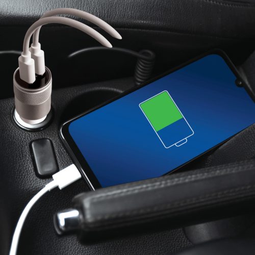XYST 40W Dual USB-C Car Charger – Fast Charge PD Car Adapter for Phones & Tablets