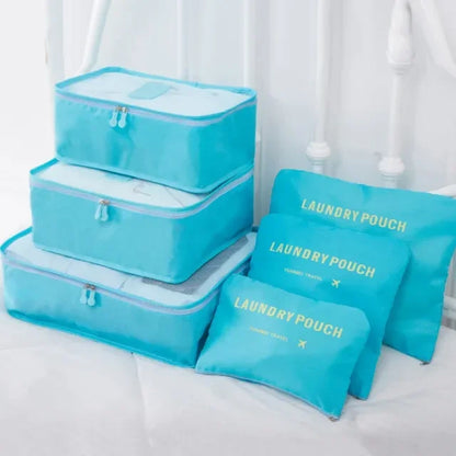 6-Piece Packing Cubes Set - Complete Travel Organization System